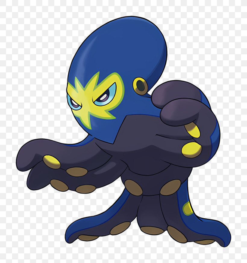 Grapploct - Cartoon Octopus Character PNG