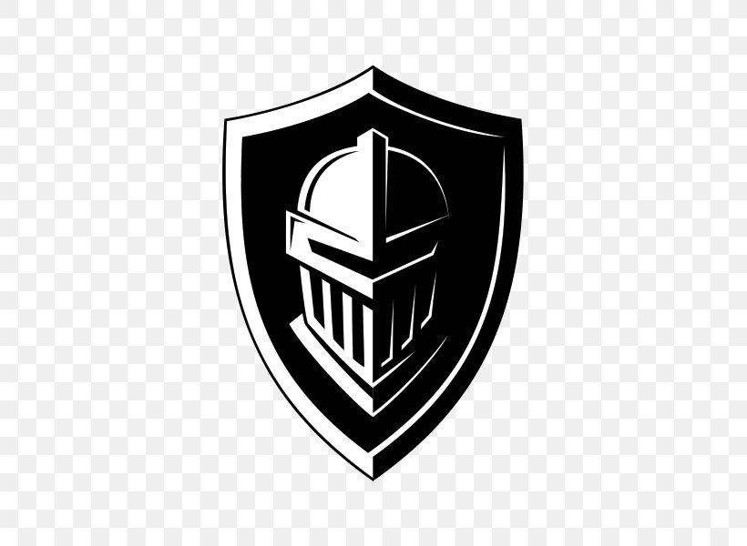 Logo Knight Shield, PNG, 600x600px, Logo, Black And White, Brand, Business, Emblem Download Free