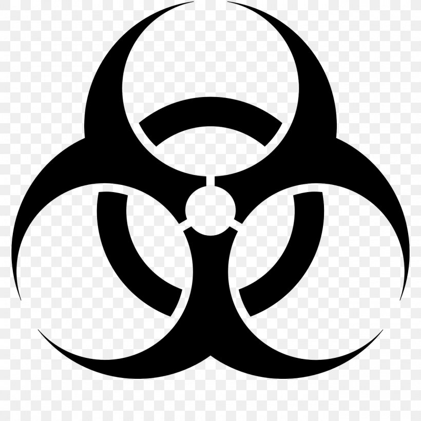Biological Hazard Hazard Symbol Clip Art, PNG, 1280x1280px, Biological Hazard, Biology, Blackandwhite, Chemical Hazard, Decal Download Free