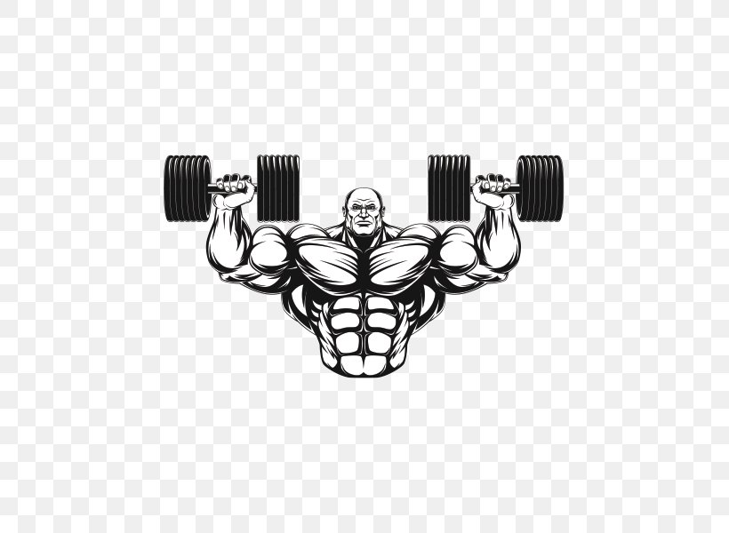 Bodybuilding Fitness Centre Dumbbell Muscle Exercise, PNG, 600x600px, Bodybuilding, Arm, Black, Black And White, Dumbbell Download Free
