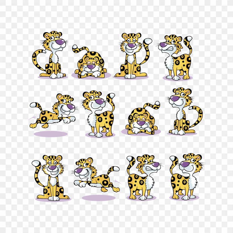 Cheetah Tiger African Leopard, PNG, 2000x2000px, Cheetah, Animal, Art, Body Jewelry, Cartoon Download Free