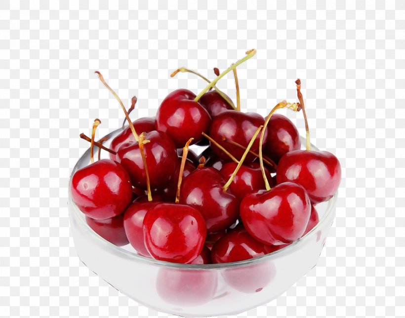 Food Fruit Natural Foods Cherry Plant, PNG, 2398x1885px, Watercolor, Berry, Cherry, Cranberry, Food Download Free