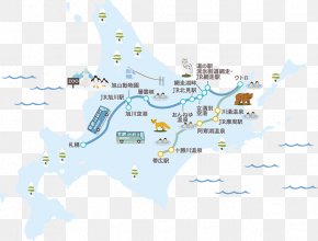 Road In The Winter - Tour Bus Service Shiretoko Peninsula Eastern Circuit Map PNG