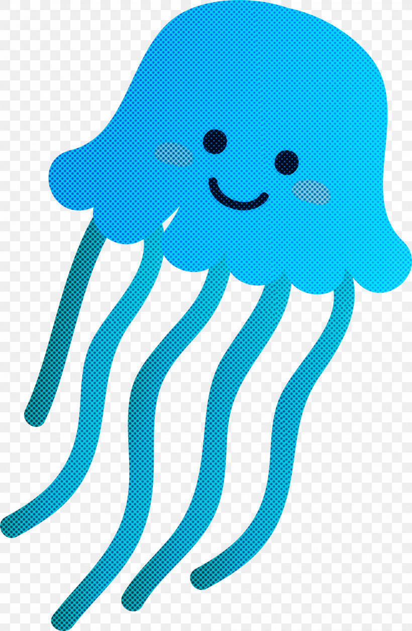 Turquoise Octopus Jellyfish, PNG, 1959x3000px, Turquoise, Jellyfish, Octopus Download Free