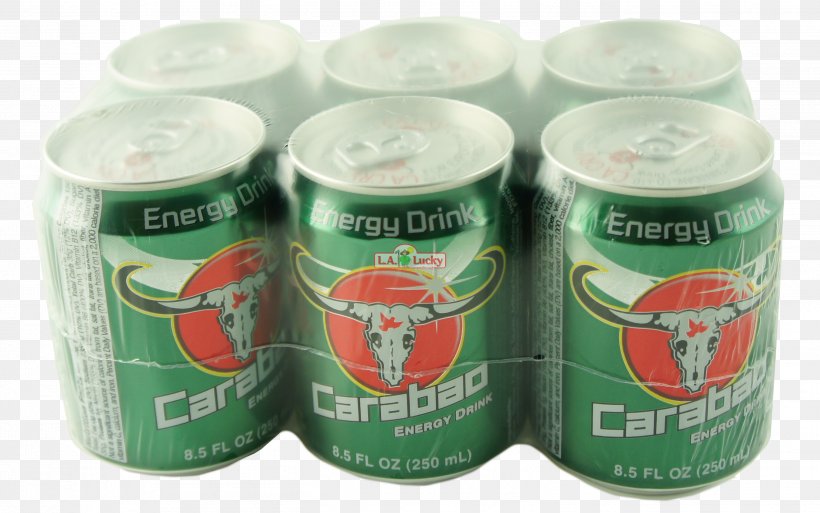 Carabao Energy Drink Fizzy Drinks Aluminum Can Tin Can, PNG, 2701x1690px, Carabao Energy Drink, Aluminium, Aluminum Can, Drink, Drinking Download Free