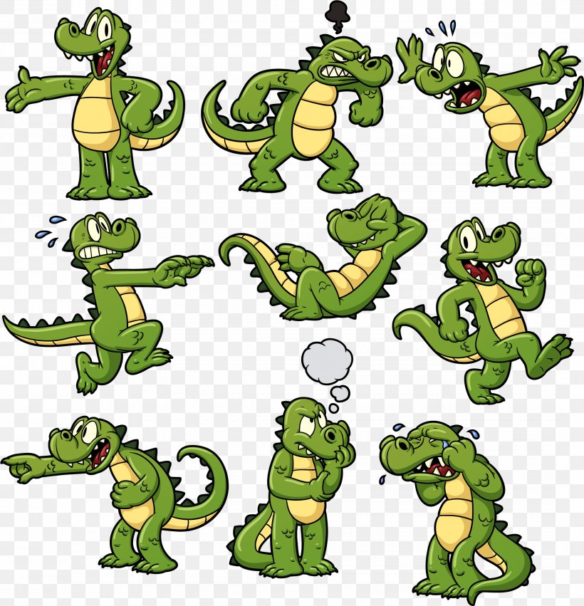Crocodile Alligators Vector Graphics Stock Photography Cartoon, PNG, 2140x2221px, Crocodile, Alligators, Animal Figure, Animated Cartoon, Artwork Download Free