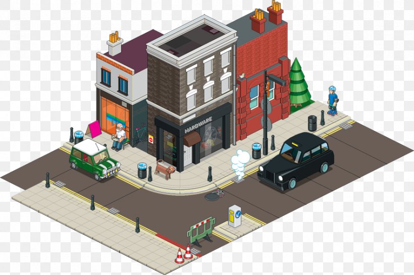 EBoy Street Isometric Graphics In Video Games And Pixel Art, PNG, 882x587px, Eboy, Art, Building, Home, House Download Free