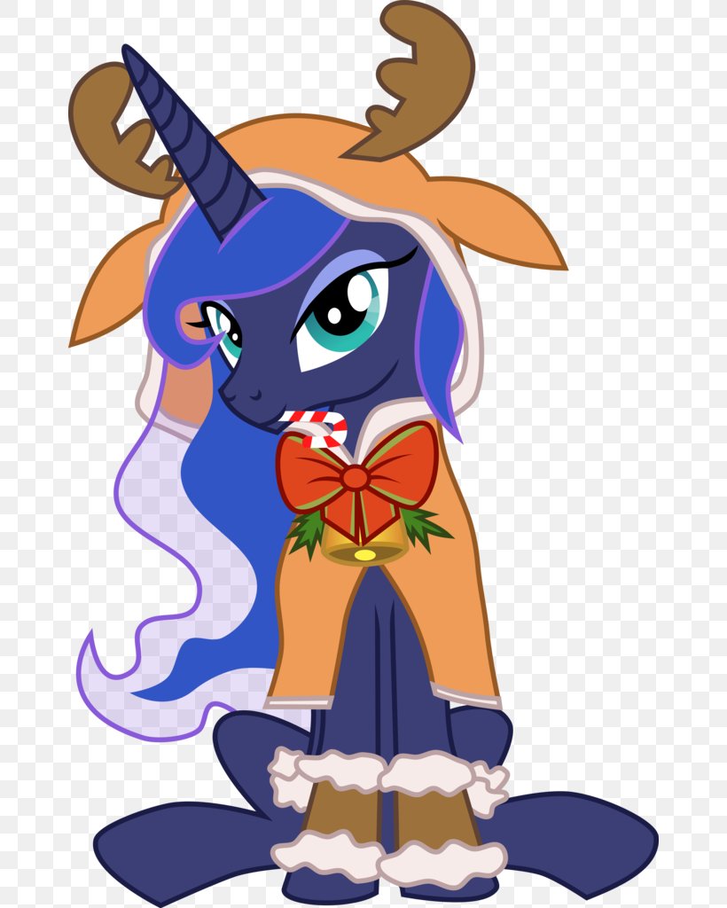 Pony Princess Luna Clip Art Christmas Day Illustration, PNG, 666x1024px, Pony, Art, Cartoon, Christmas Day, Deviantart Download Free