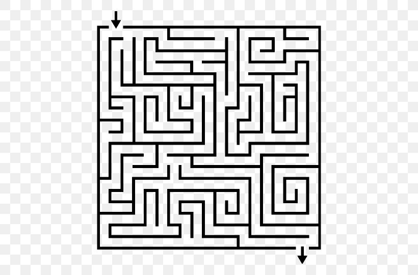 Jigsaw Puzzles Maze Labyrinth, PNG, 540x540px, Jigsaw Puzzles, Area, Black And White, Drawing, Labyrinth Download Free