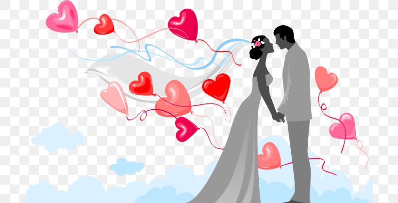 Marriage Wedding Bride Boyfriend, PNG, 721x418px, Watercolor, Cartoon, Flower, Frame, Heart Download Free
