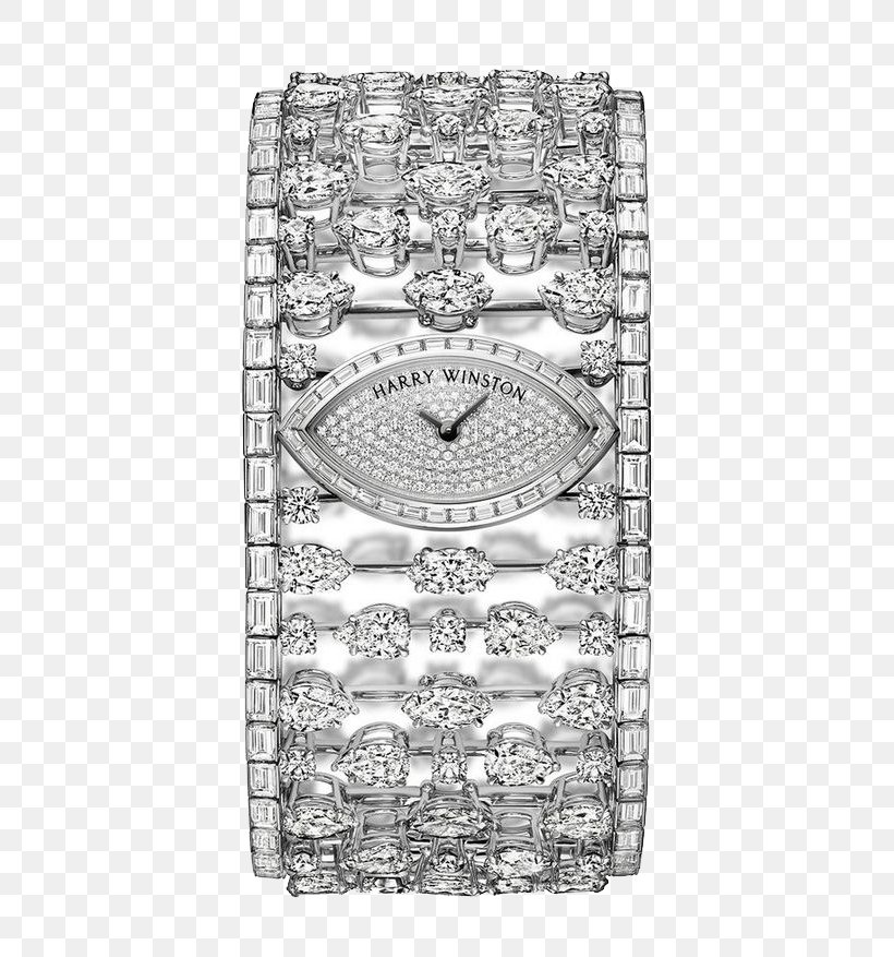 Watch Harry Winston, Inc. Jewellery Dominion Diamond Mines, PNG, 658x877px, Watch, Black And White, Bling Bling, Bracelet, Carat Download Free