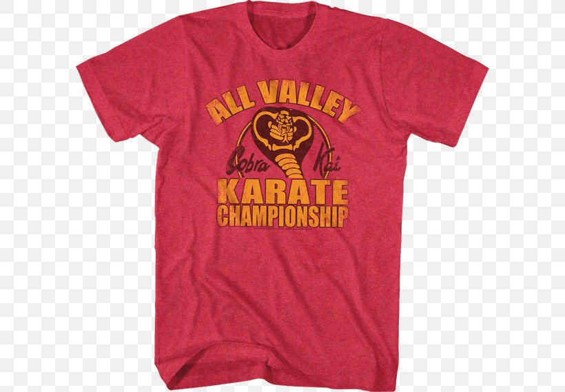 T-shirt Strike First The Karate Kid Clothing, PNG, 600x569px, Tshirt, Active Shirt, All Valley, Brand, Clothing Download Free