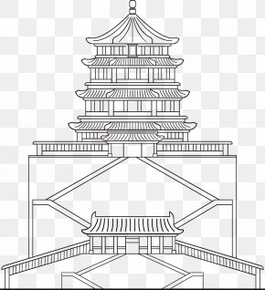 Linear Palace Of Heavenly Purity - Palace Of Heavenly Purity Forbidden City Architecture PNG
