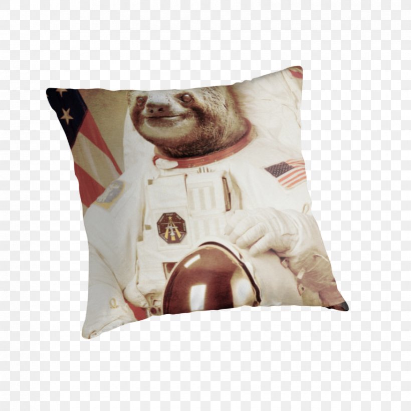 Sloth Astronaut Space Suit Space Food Outer Space, PNG, 875x875px, Sloth, Animal, Astronaut, Cushion, Imagekind Download Free