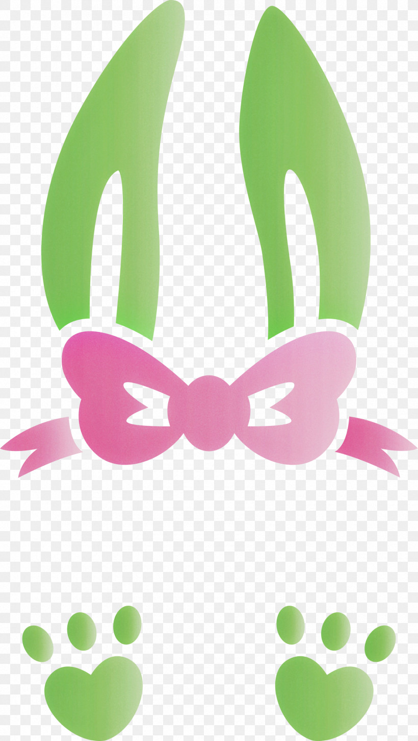 Easter Bunny Easter Day Rabbit, PNG, 1695x3000px, Easter Bunny, Easter Day, Green, Pink, Rabbit Download Free