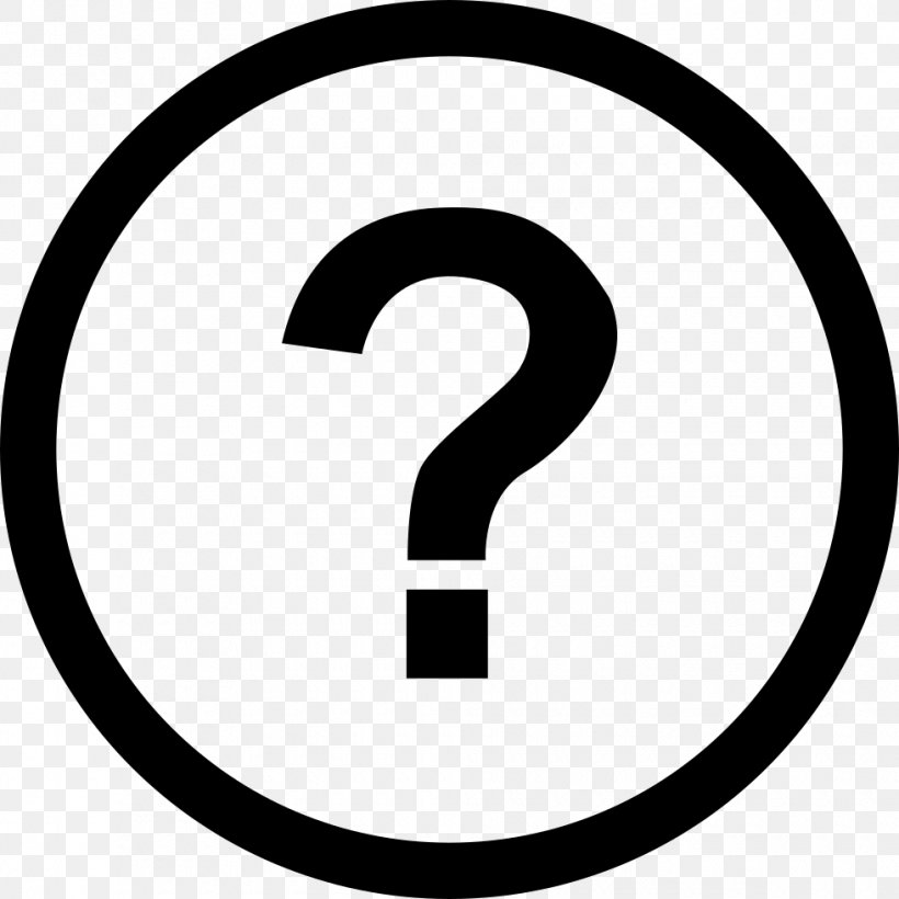 Question Mark Life Options Clip Art, PNG, 980x980px, Question Mark, Area, Black And White, Brand, Life Options Download Free