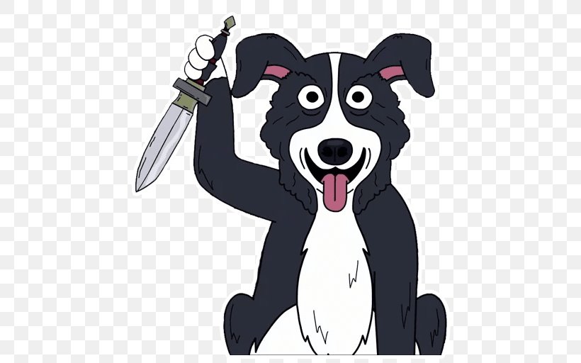 Puppy Border Collie Sticker Telegram Dog Breed, PNG, 512x512px, Puppy, Adult Swim, Border Collie, Carnivoran, Dog Download Free