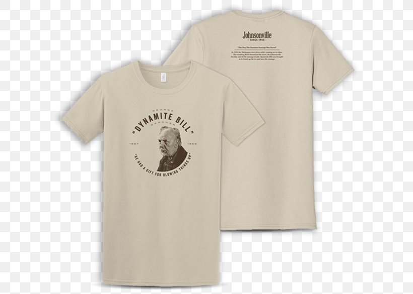 T-shirt Johnsonville, LLC Summer Sausage, PNG, 609x583px, Tshirt, Active Shirt, Animal, Brand, Clothing Download Free