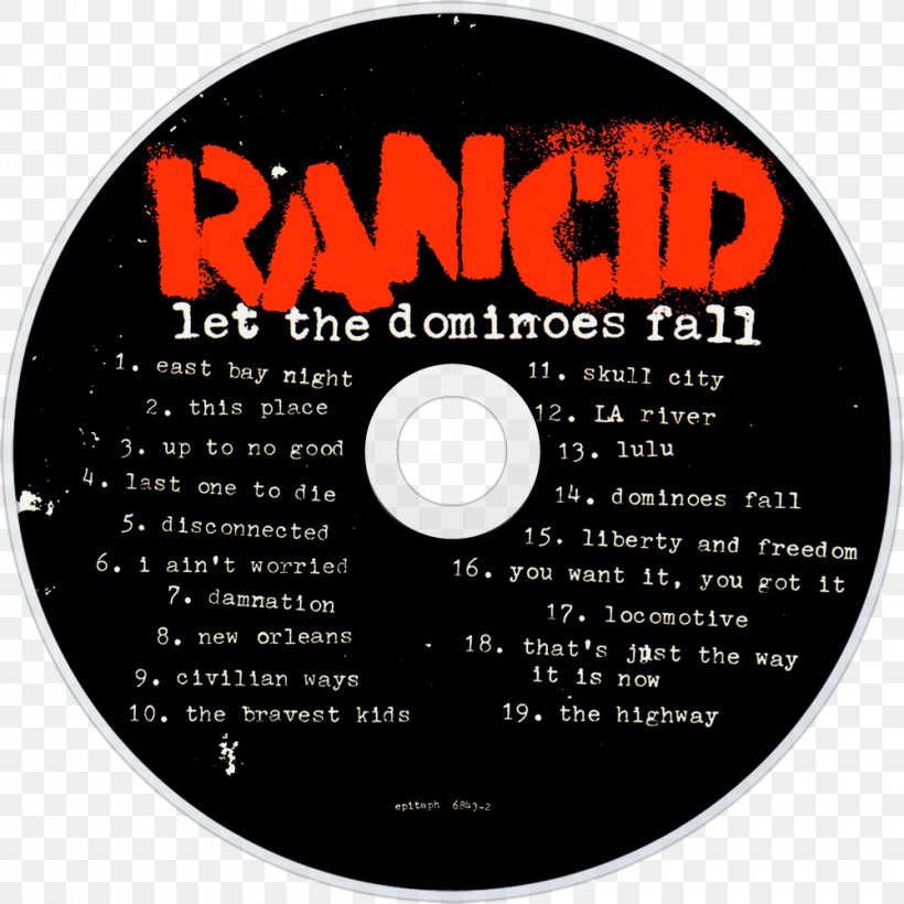 Let The Dominoes Fall Rancid Compact Disc Album, PNG, 1000x1000px, Watercolor, Cartoon, Flower, Frame, Heart Download Free