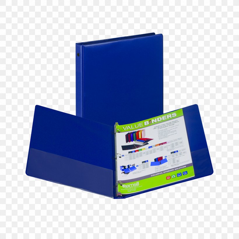 Ring Binder Paper File Folders Stapler Vinyl Group, PNG, 960x960px, Ring Binder, Barcode, Blue, Box, Brand Download Free