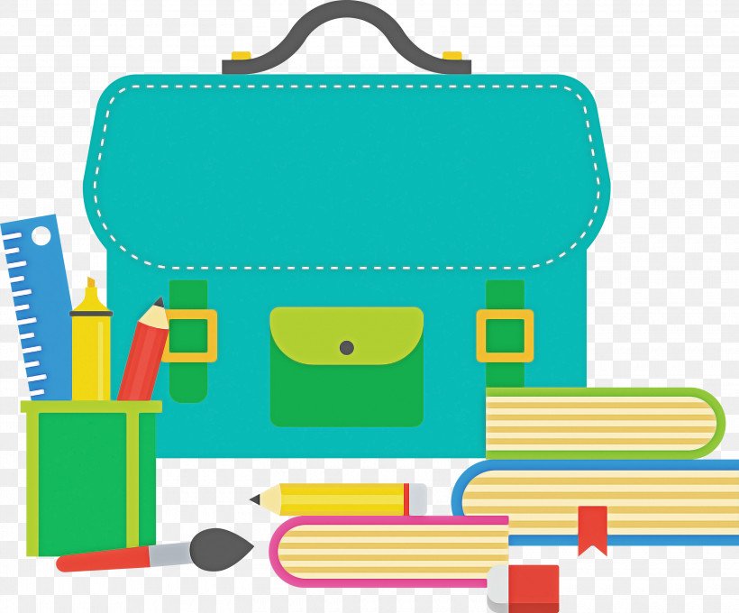 School Supplies School Shopping, PNG, 3000x2489px, School Supplies, Cartoon, Handbag, Line Art, Logo Download Free
