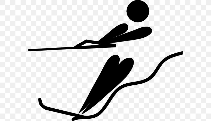 Water Skiing At The 2003 Pan American Games Pictogram Clip Art, PNG, 600x469px, Water Skiing, Alpine Skiing, Black, Black And White, Brand Download Free