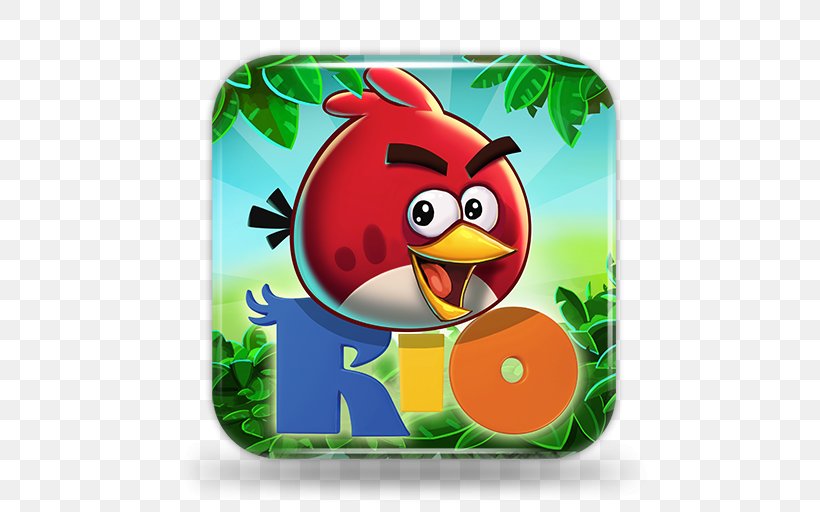 Angry Birds Rio Rovio Entertainment App Store, PNG, 512x512px, Angry Birds Rio, Android, Angry Birds, App Store, Beak Download Free