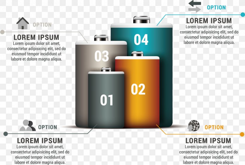Vector Color Battery - Chart Infographic Diagram PNG