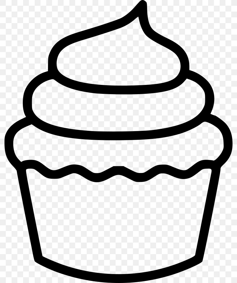 Cupcake Bakery Coloring Book Drawing Food, PNG, 790x980px, Cupcake, Baby Shower, Bakery, Black, Black And White Download Free
