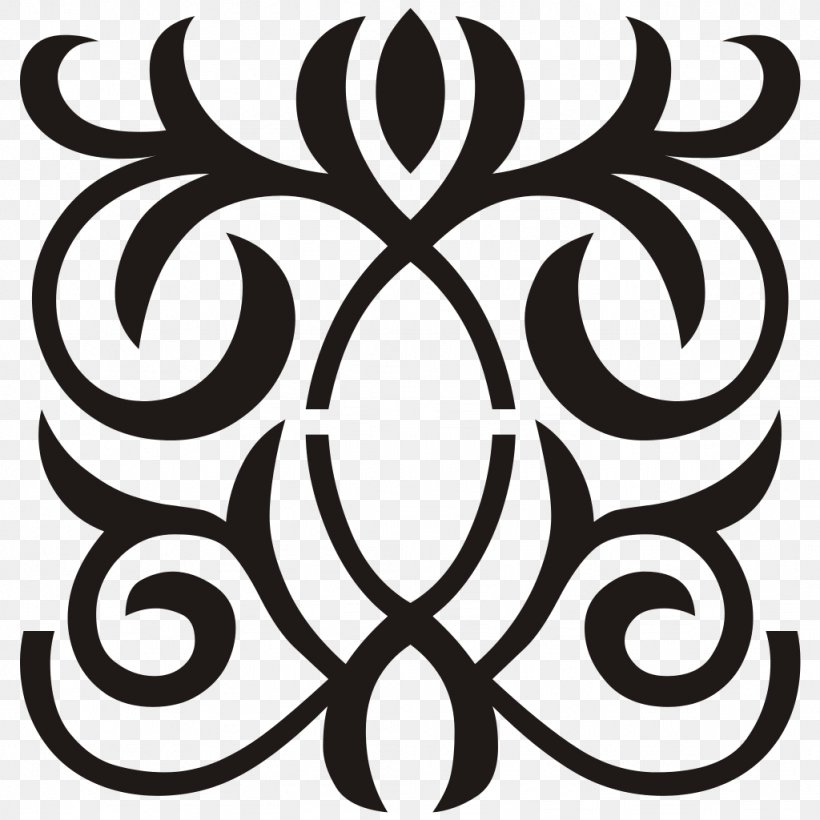 Ornament Jamaica Wallpaper, PNG, 1024x1024px, Ornament, Black And White, Drawing, Flower, Jamaica Download Free