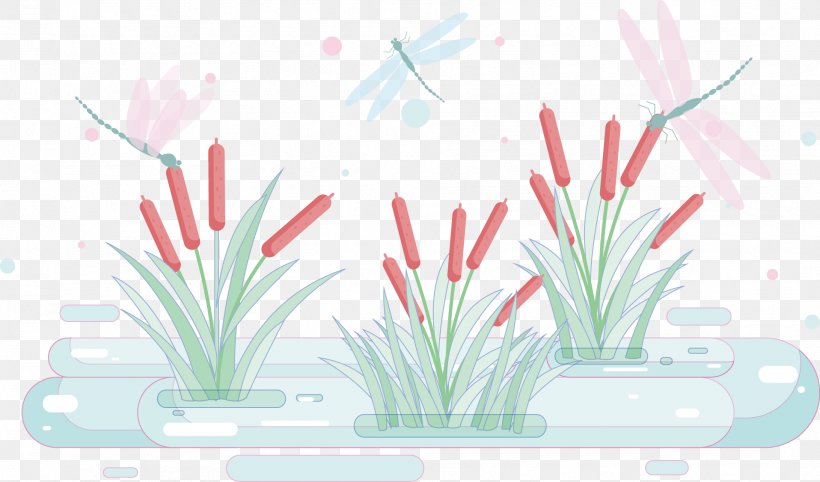 Typha Orientalis Euclidean Vector Wetland, PNG, 1916x1127px, Typha Orientalis, Cattail, Common Reed, Floral Design, Flower Download Free