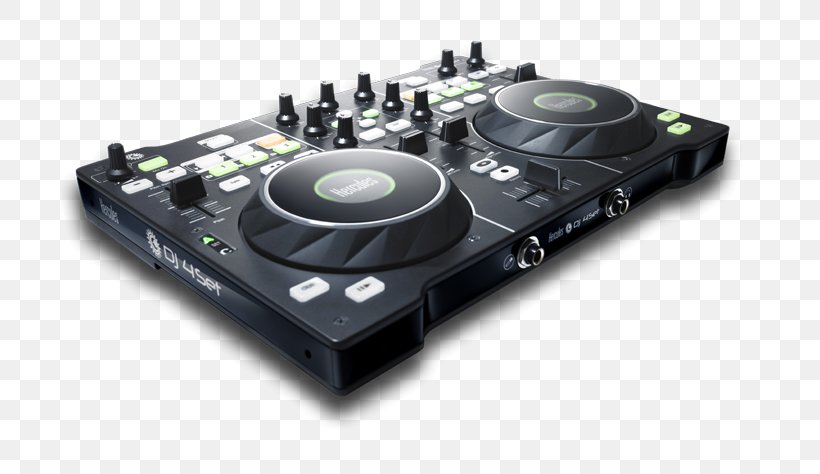 DJ Controller Audio Mixers Disc Jockey DJ Mixer Hercules DJ 4Set, PNG, 715x474px, Watercolor, Cartoon, Flower, Frame, Heart Download Free