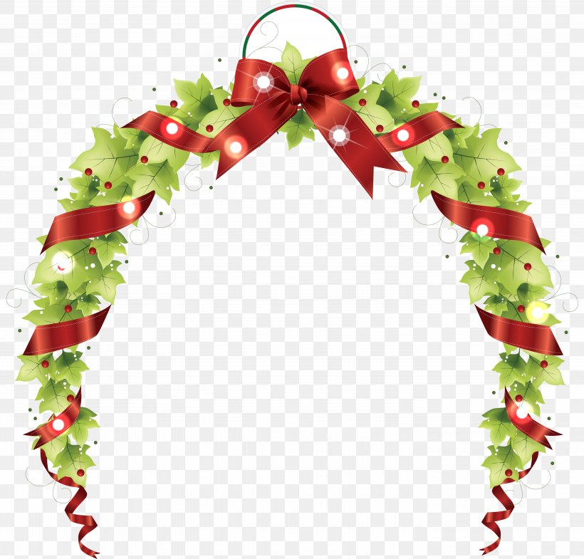 Santa Claus Christmas Wreath Clip Art, PNG, 5646x5407px, Santa Claus, Aquifoliaceae, Christmas, Christmas Card, Christmas Decoration Download Free