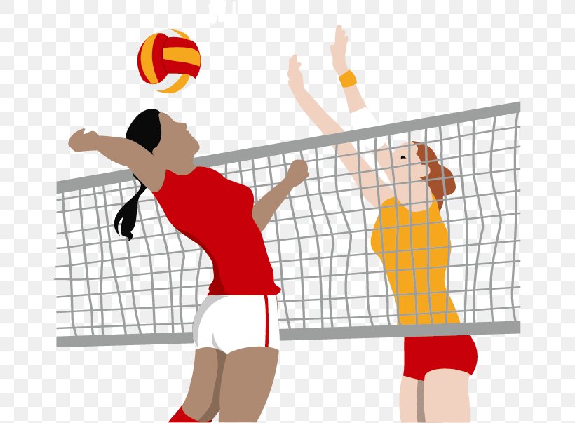 Volleyball Euclidean Vector Icon, PNG, 667x603px, Volleyball, Area, Art, Ball, Ball Over A Net Games Download Free