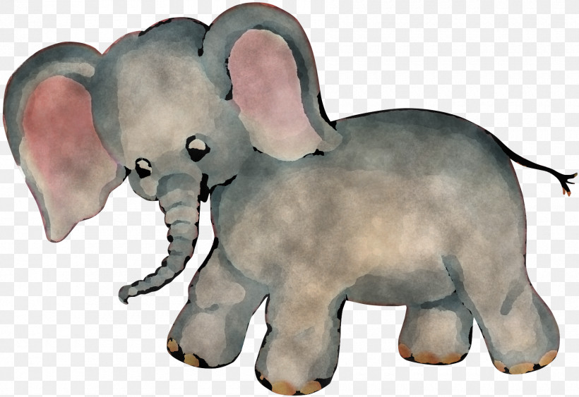 Indian Elephant, PNG, 1800x1237px, Elephant, Animal Figure, Animation, Cartoon, Indian Elephant Download Free