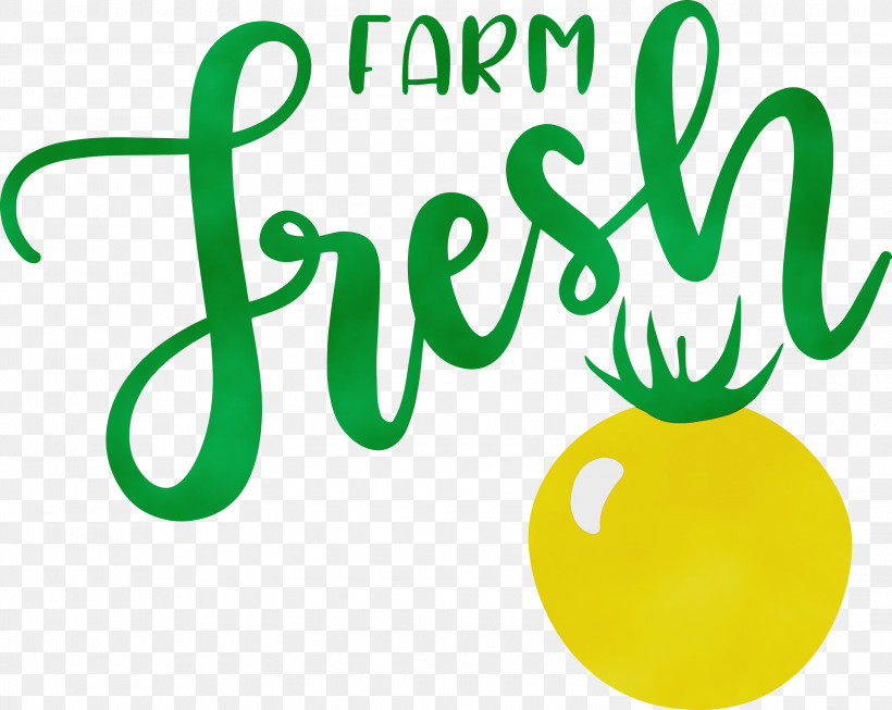 Logo Meter Leaf Green Tree, PNG, 3000x2390px, Farm Fresh, Farm, Fresh, Fruit, Green Download Free