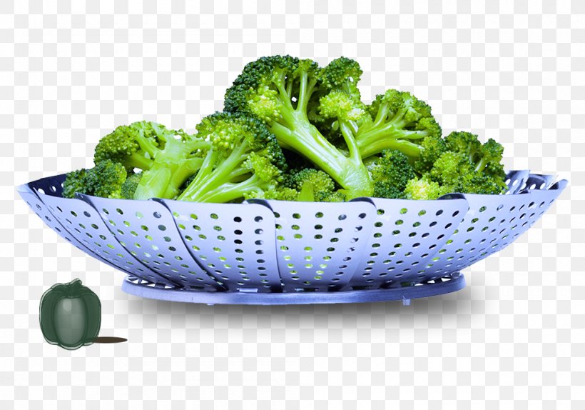 Food Steamer Kitchen Vegetable Boiling, PNG, 1000x700px, Food Steamer, Basket, Boiling, Bowl, Broccoli Download Free