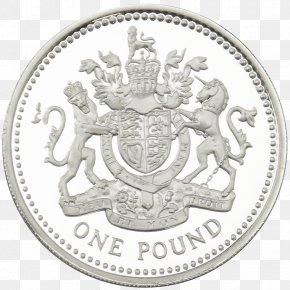 Metal Coin - Coin Silver One Pound Pound Sterling PNG