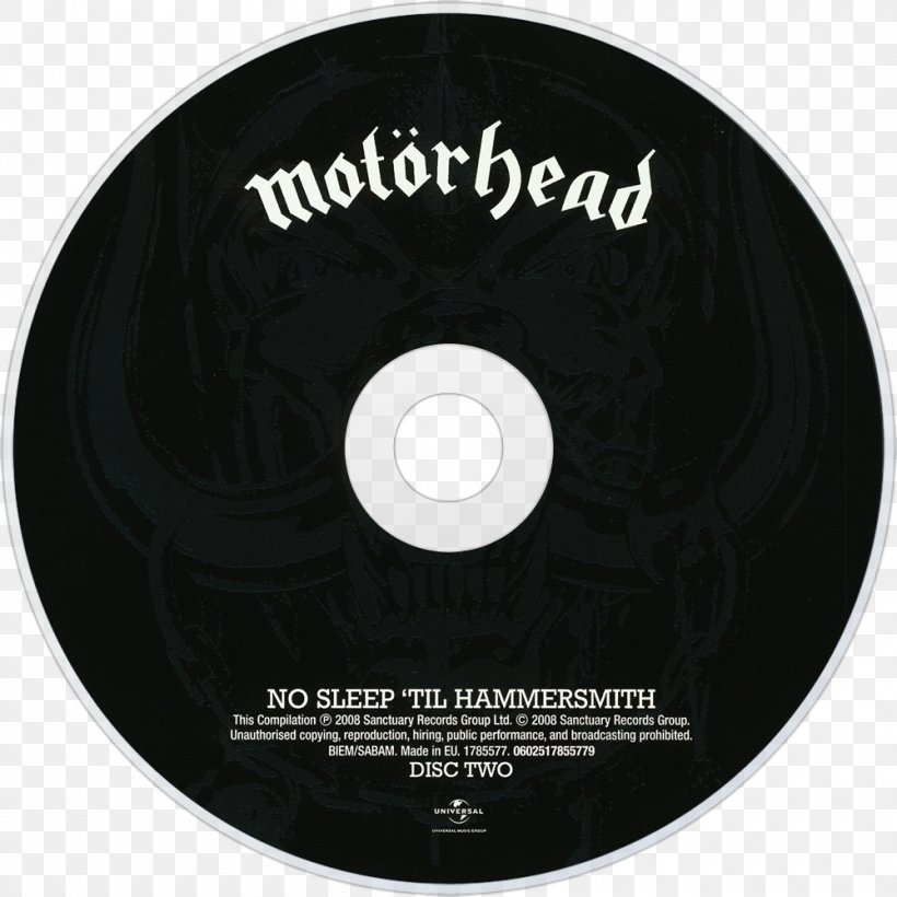 Compact Disc Motörhead Ace Of Spades 0 No Sleep 'til Hammersmith, PNG, 1000x1000px, Compact Disc, Ace Of Spades, Album, Brand, Dvd Download Free