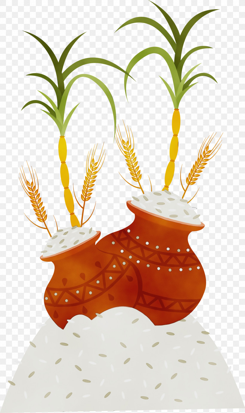 Pineapple, PNG, 1779x3000px, Pongal, Biology, Flowerpot, Paint, Pineapple Download Free