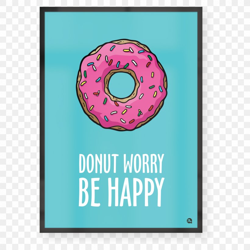 Donuts Quadro Donut Worry Hamburger Picture Frames, PNG, 1200x1200px, Donuts, Alphabet, Aqua, Donut Worry, Drawing Download Free