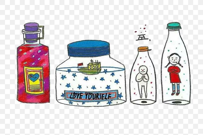 Glass Bottle Drawing Illustration, PNG, 750x545px, Watercolor, Cartoon, Flower, Frame, Heart Download Free