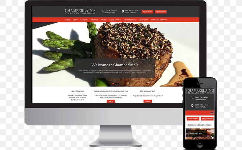 Web Development Chamberlain's Steak And Chop House Chophouse Restaurant Web Design, PNG, 800x510px, Web Development, Brand, Cafe, Chophouse Restaurant, Digital Marketing Download Free