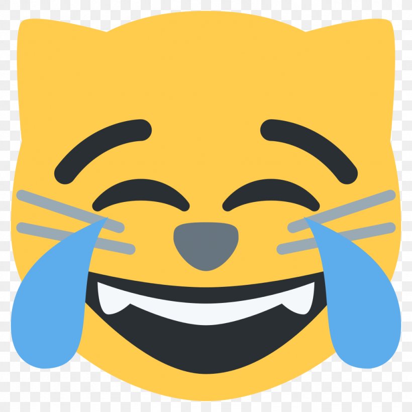 Cat Kitten Face With Tears Of Joy Emoji Emoticon, PNG, 1024x1024px, Cat, Cats And The Internet, Crying, Emoji, Emojipedia Download Free