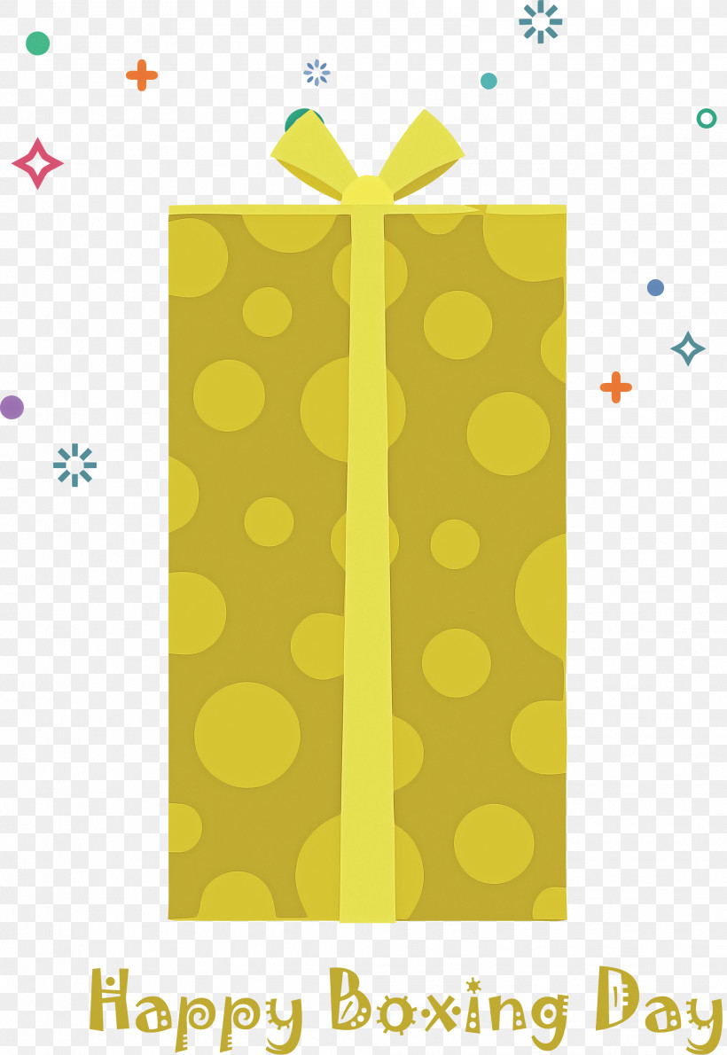 Happy Boxing Day Boxing Day, PNG, 2067x3000px, Happy Boxing Day, Boxing Day, Polka Dot, Yellow Download Free