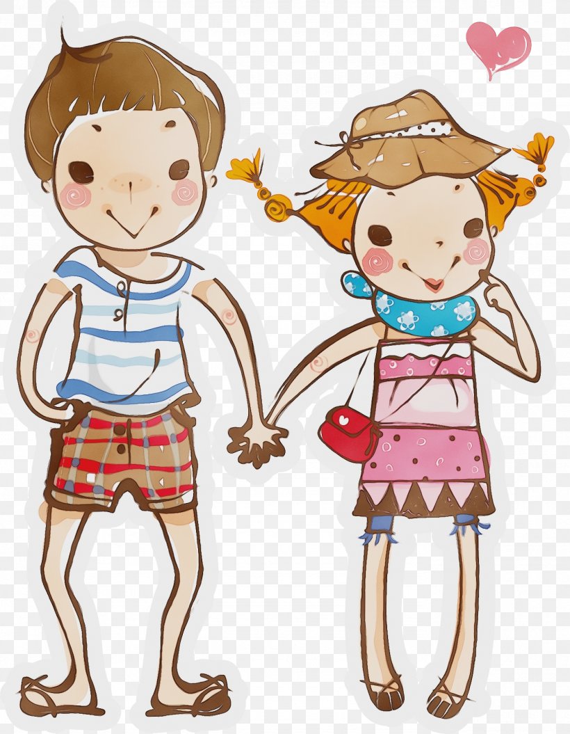 Holding Hands, PNG, 1378x1773px, Watercolor, Cartoon, Cheek, Child, Child Art Download Free