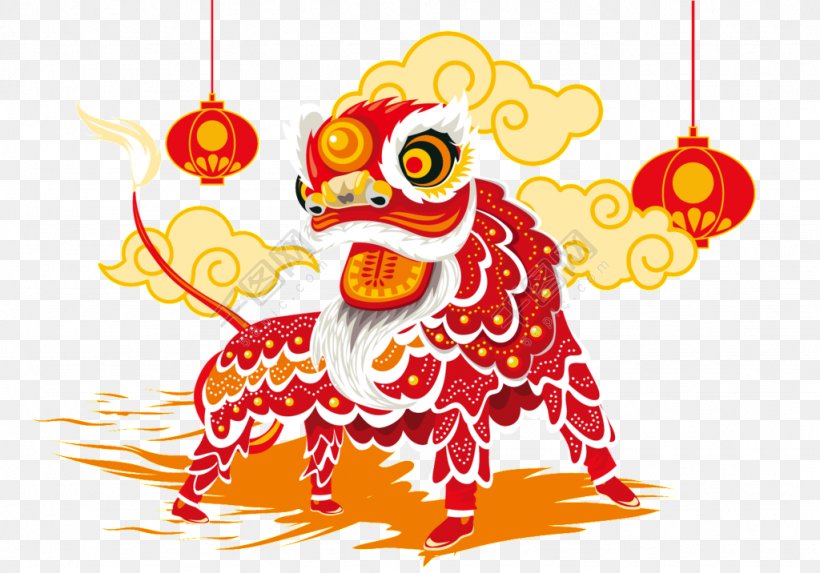 Lion Dance Dragon Dance Chinese New Year, PNG, 1024x716px, Lion, Art, Chinese Dragon, Chinese Guardian Lions, Chinese New Year Download Free