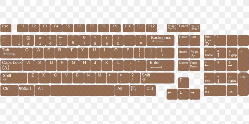 Computer Keyboard Clip Art, PNG, 1200x600px, Computer Keyboard, Brick, Computer, Floor, Flooring Download Free