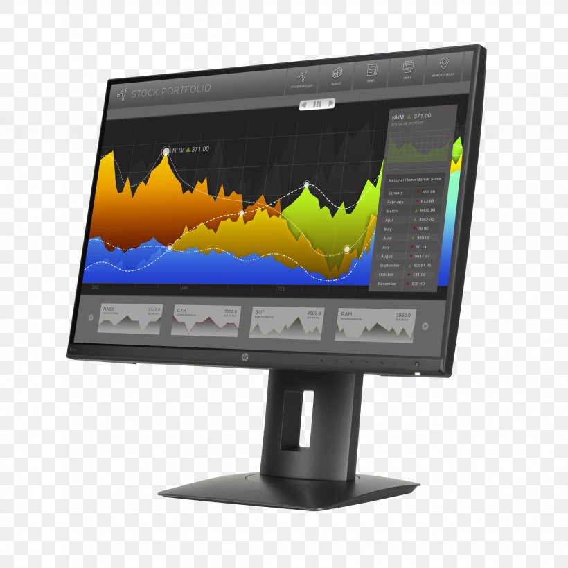 Computer Monitors Hewlett-Packard HP Z23n 58,4 Cm (23”) IPS Display (ENERGY STAR) HP Commercial Specialty M2J71A8#ABA Z22n Narrow Bezel IPS Display LED-backlit LCD, PNG, 4099x4098px, Computer Monitors, Backlight, Computer, Computer Monitor, Computer Monitor Accessory Download Free