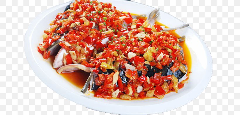 Hunan Cuisine Bell Pepper Yutou Fish Food, PNG, 690x395px, Hunan Cuisine, Asian Food, Bell Pepper, Capsicum Annuum, Chili Pepper Download Free